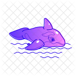 Dolphin Or Whale Air Pool Mattress  Icon