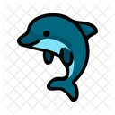 Dolphine Fish Cute Icon