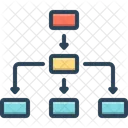 Dom Diagram Connected Icon