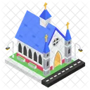 Christliches Haus Kirche Kirchengebaude Symbol