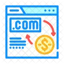 Domain Flipping Money Icon