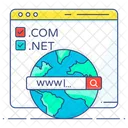 Domain Registration Domain Hosting Domain Name Icon