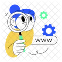 Domain Search  Icon