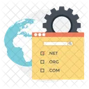 Domane Registrierung DNS Symbol