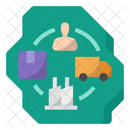 Domestic supply chain  Icon