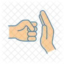 Abuse Hand Stop Icon