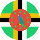 Dominica Flagge Welt Symbol