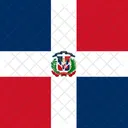 Dominican Republic Flag Country Icon