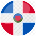 Dominican Republic Flag Country Icon