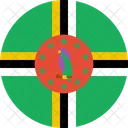 Dominica Bandera Pais Icono