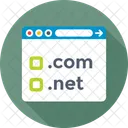 Dominio URL SEO Ícone