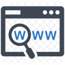 Dominio Del Sitio Web World Wide Web Sitio Web Icon