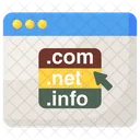 Dominio Web Dominio Com Dominio Net Ícone