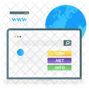 Busqueda De Dominio Www World Wide Web Icono