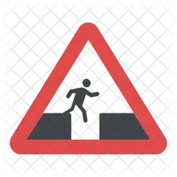 Don't Jump Sign  Icon