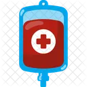 Sangre Bolsa Medico Icono