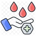 Gota de donación de sangre  Icon