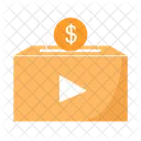 Donación Video Caja Moneda  Icono