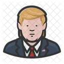 Donald Trump Reunion Campana Icono