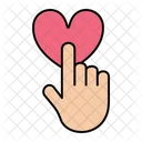 Corazon Amoroso Amor Y Romance Icono