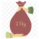 Giving Zakat Rice Bag Donate Donation Icon