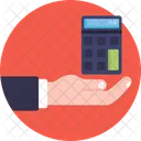 Accounting Calculator Hand Icon