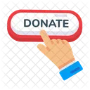 Donate Button Online Donation Give Donation Icône