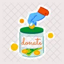 Donation Jar Money Jar Donate Money Icon