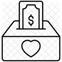 지불금을 기부하다  아이콘