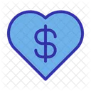 Business Heart Dollar Icon