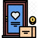 Donation Door Love Icon