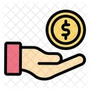 Donation Money Coin Icon