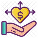 Donation Based Crowdfunding Charity Crowdfund Icon