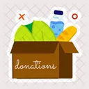 Give Alms Donation Box Charity Box Icône