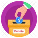 Charity Box Donation Box Money Box Icon