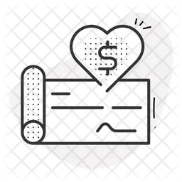 Donation Check  Icon