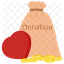 Donation money bag  Icon