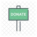 Donation Sign Donation Sign Board Donation Board Icon