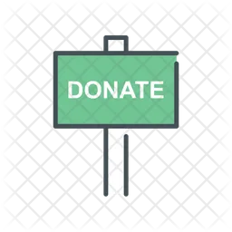 Donation Sign  Icon