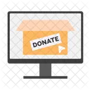 Donazione sullo schermo del computer  Icon