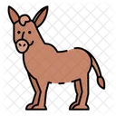 Donkey Animal Mammal Icon