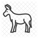 Donkey Domestic Animal Farm Animal Icon