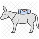 Donkey Carrying Load Donkey Carrying Icon