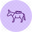 Donkey Carrying Load Donkey Carrying Icon