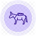 Donkey Carrying Load Donkey Carrying Icon