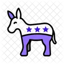 Donkey Democratic Tags Icon