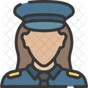 Agente Di Polizia Femminile Polizia Legge Icon