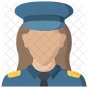 Agente Di Polizia Femminile Polizia Legge Icon