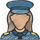 Agente Di Polizia Femminile Polizia Legge Icon