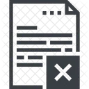 Donnees Supprimer Document Icon